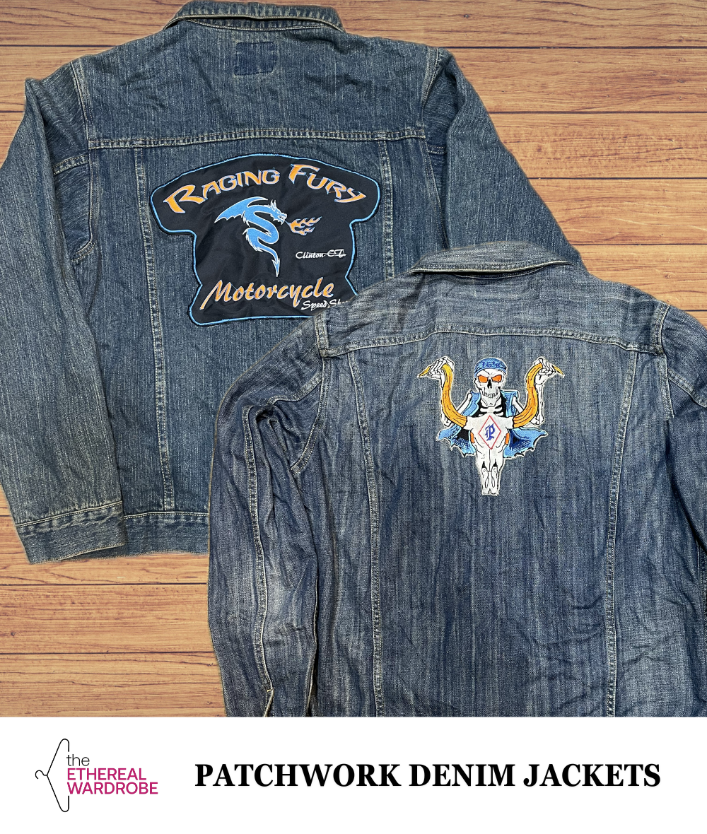 Embroidery Patchwork Denim Jackets Rework Style