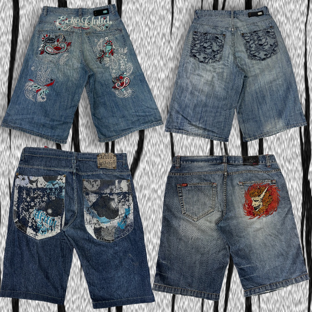 Y2K Hip Hop Baggy shorts 20 Pcs (A28)