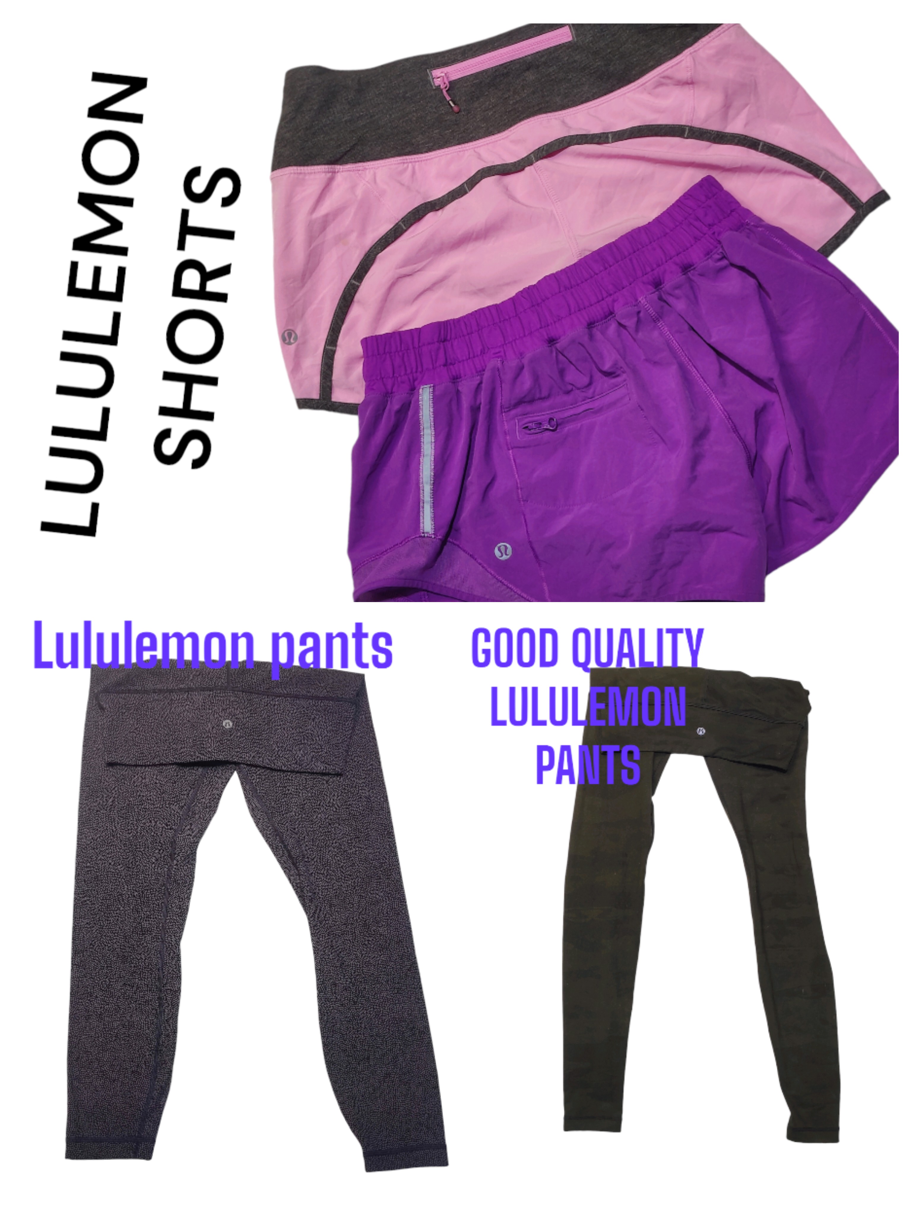 LULULEMON PANTS AND SHORTS