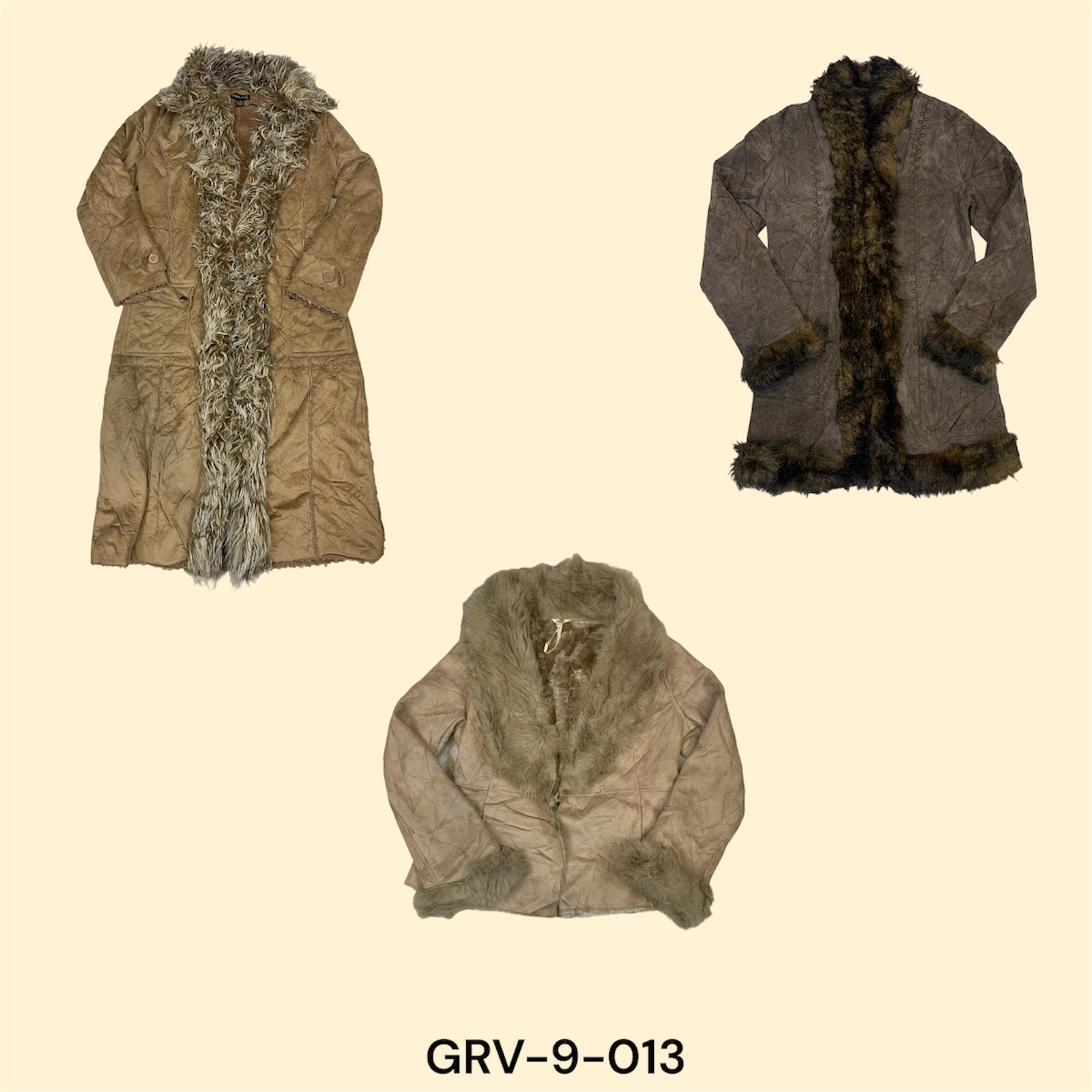 Y2k Afgan coat retro chic-unique colour (grv-9-013)