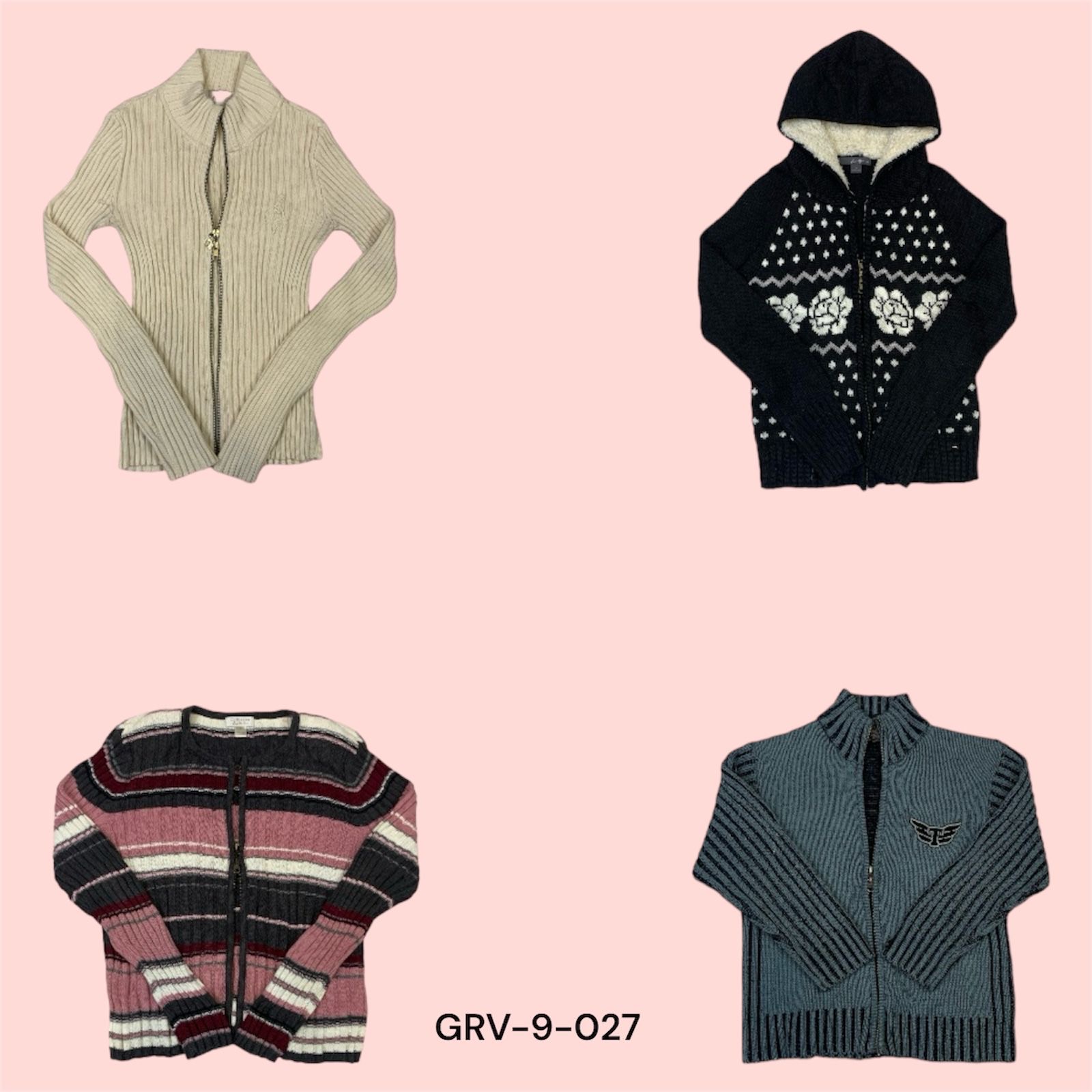 Y2K Double Knit Sweater - (Relive the 90s, Retro Style (Grv-9-27))