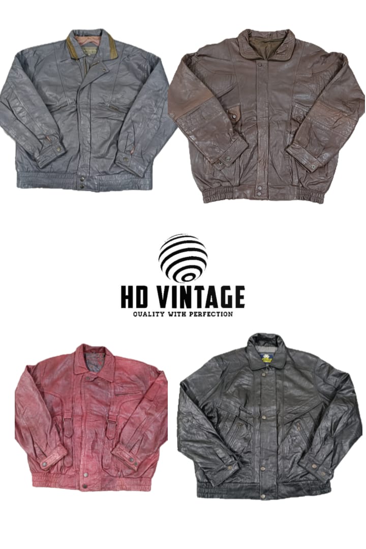 HD270 Veste en Cuir Bomber Premium - 13 pcs