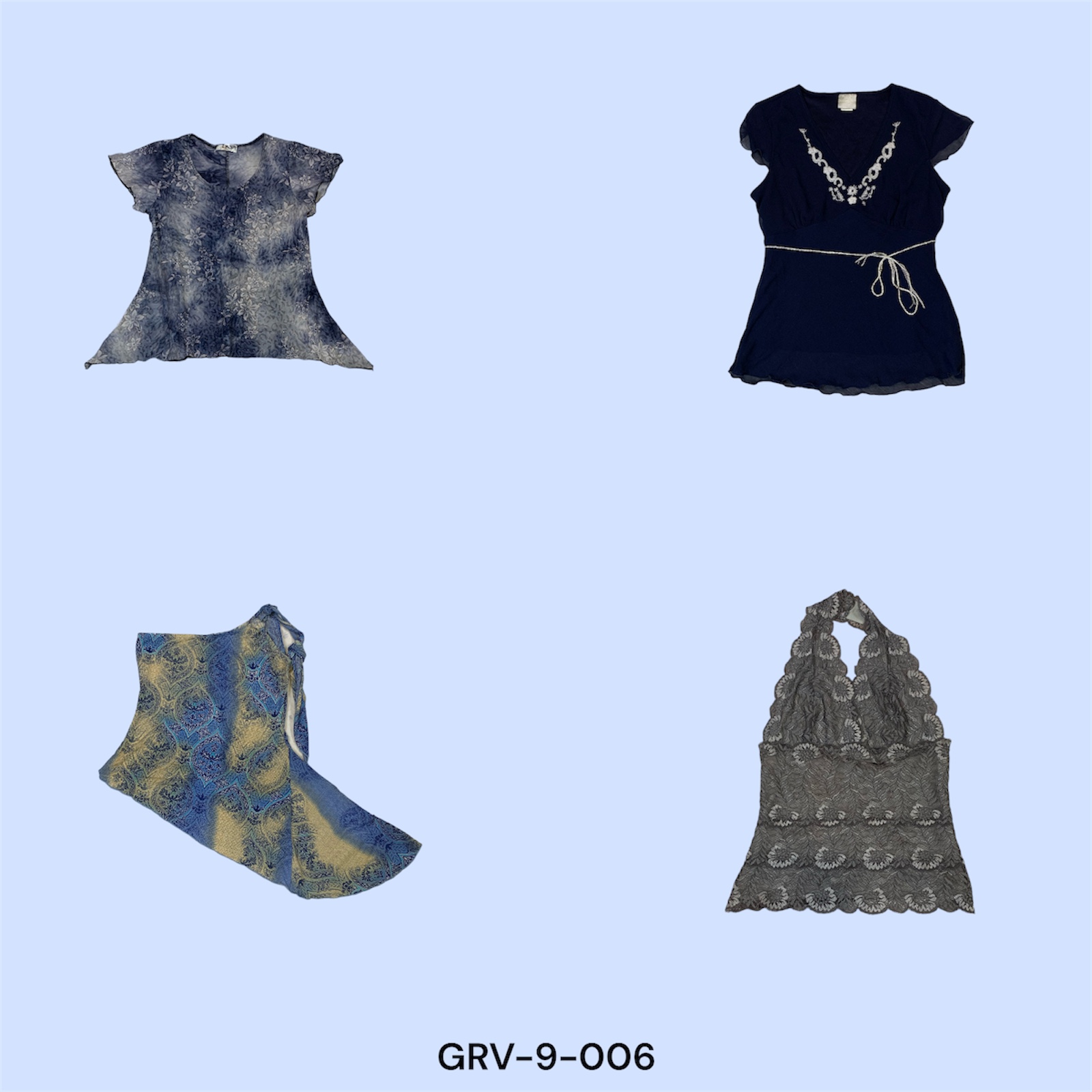 Blouse en polybrown rétro Y2K - Tendance et chic (grv-9-006)
