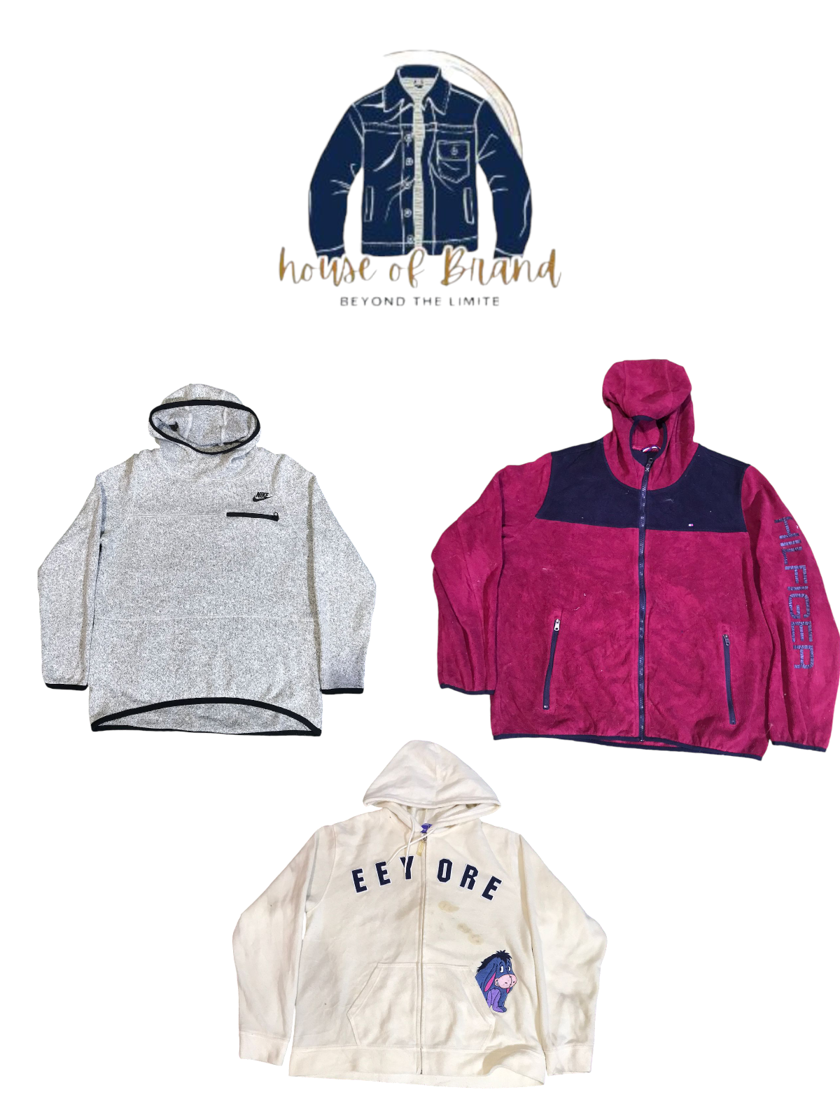pile Timberland, Tommy Hilfiger, Disney e Nike