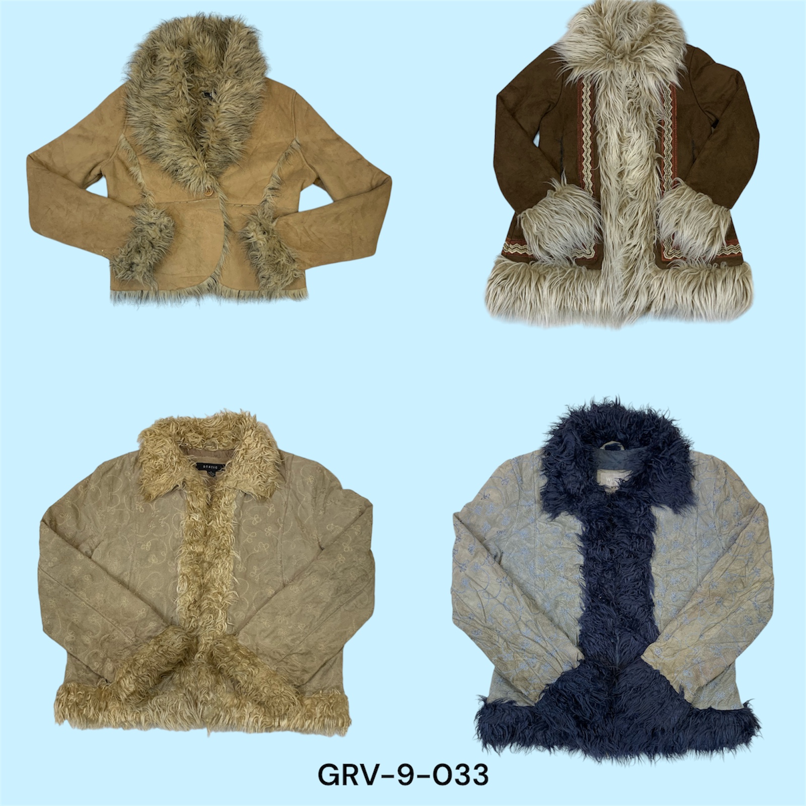 Manteau et veste afghans Y2K – Glamour sans effort avec une touche rétro (grv-9-033)