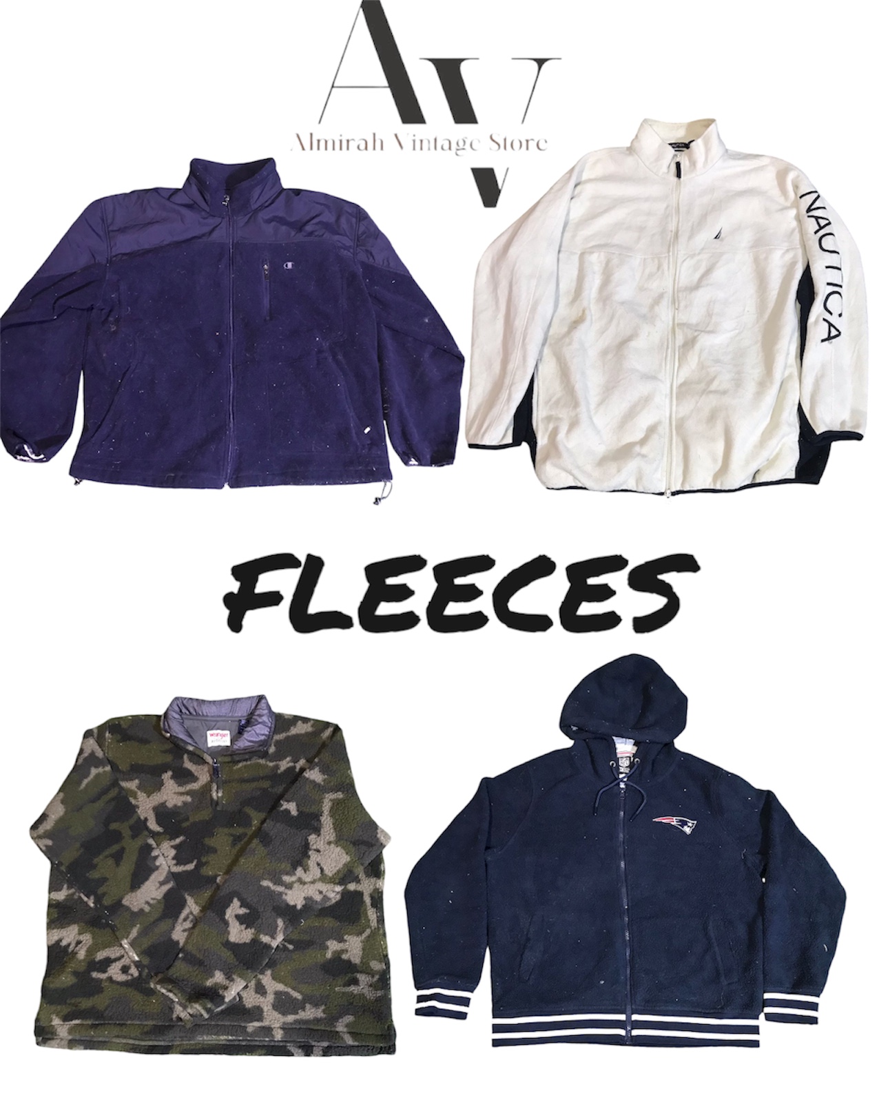 Champion, Wrangler, Nautica, NFL FLEECES 12 peças