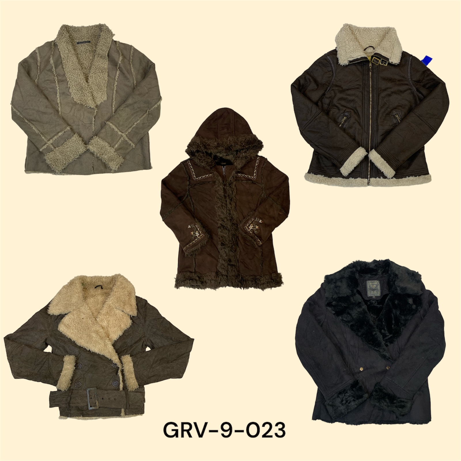 Veste et manteau afghans Y2K - look rétro avec une touche moderne (grv-9-023)