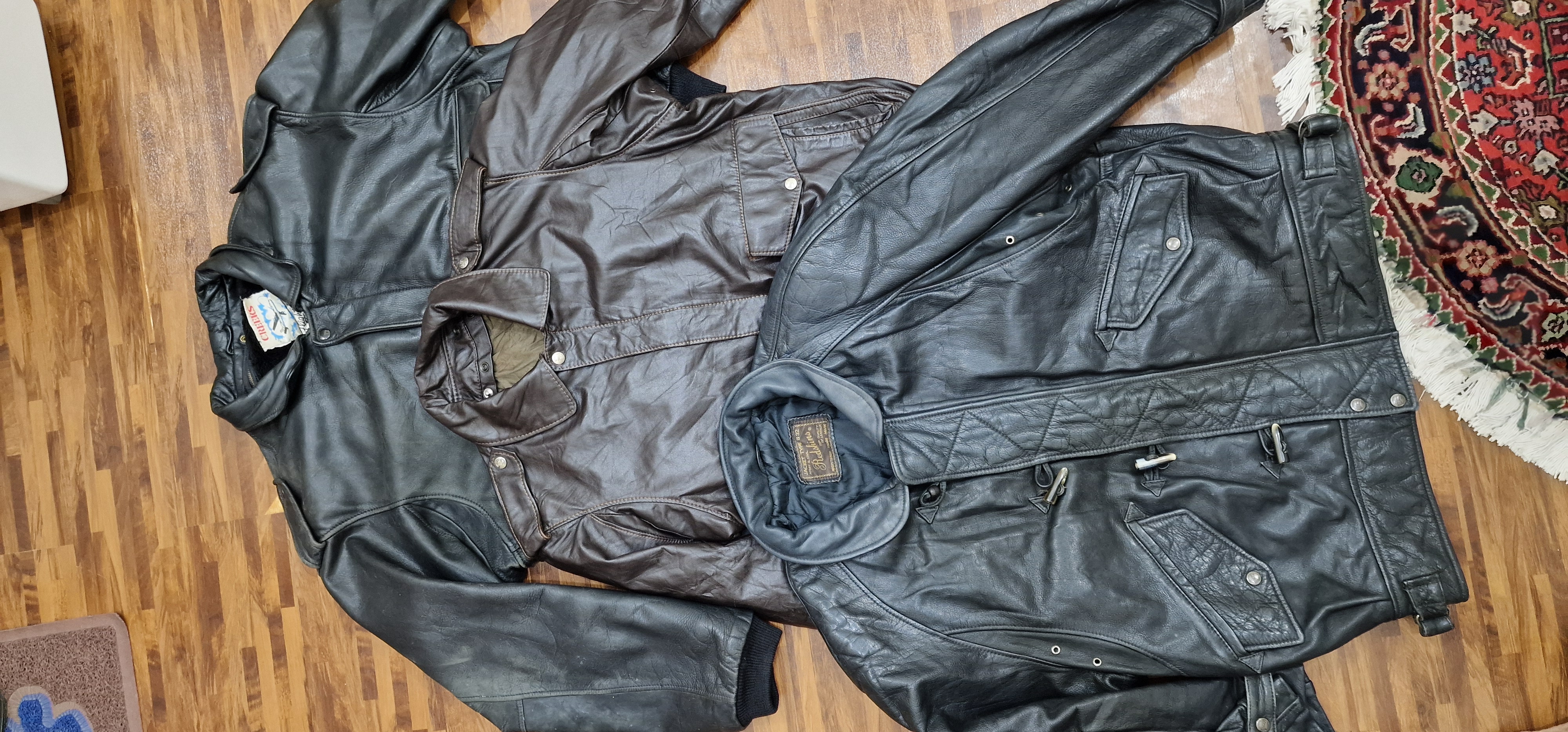 Vestes aviateur en cuir pour hommes