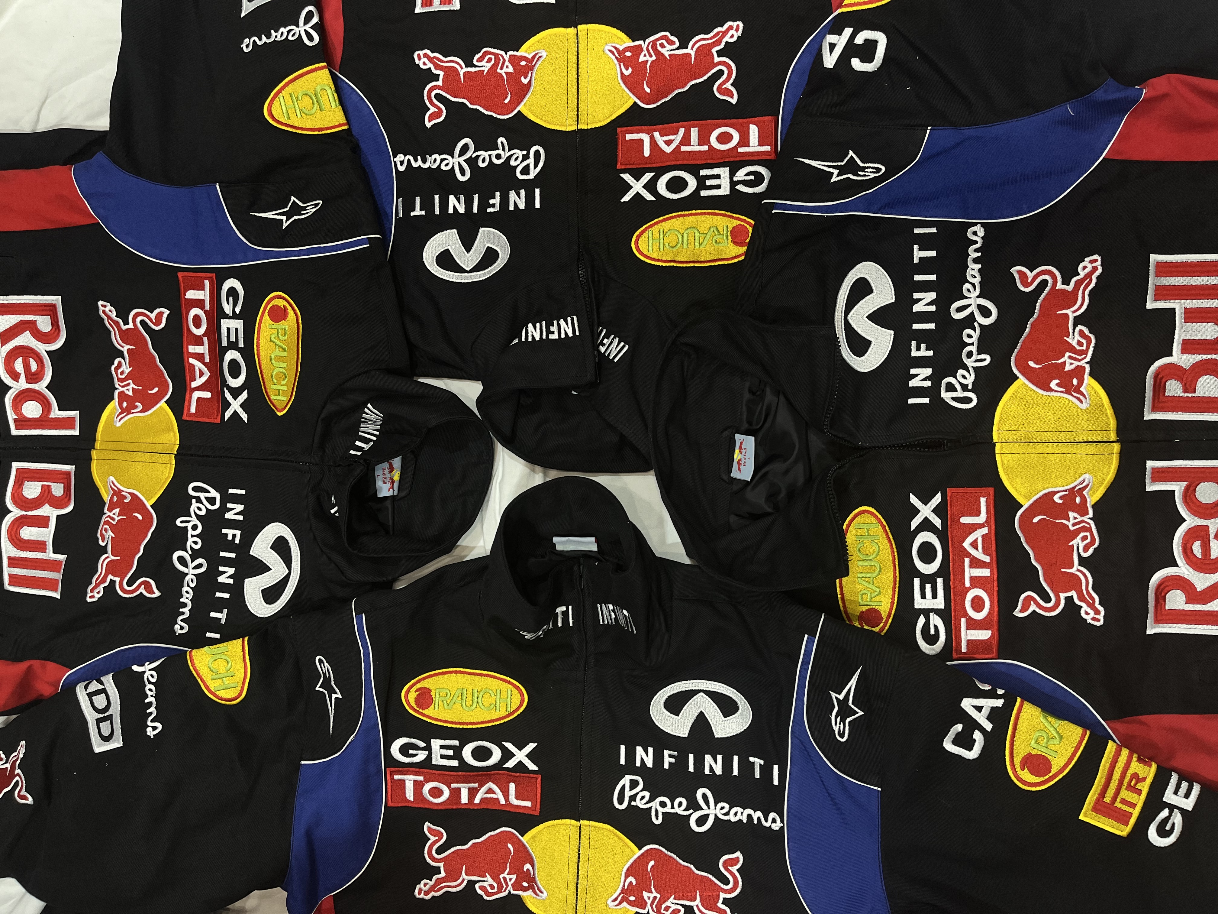 Redbull Rework Style Racing Jackets All Sizes - 15 pcs