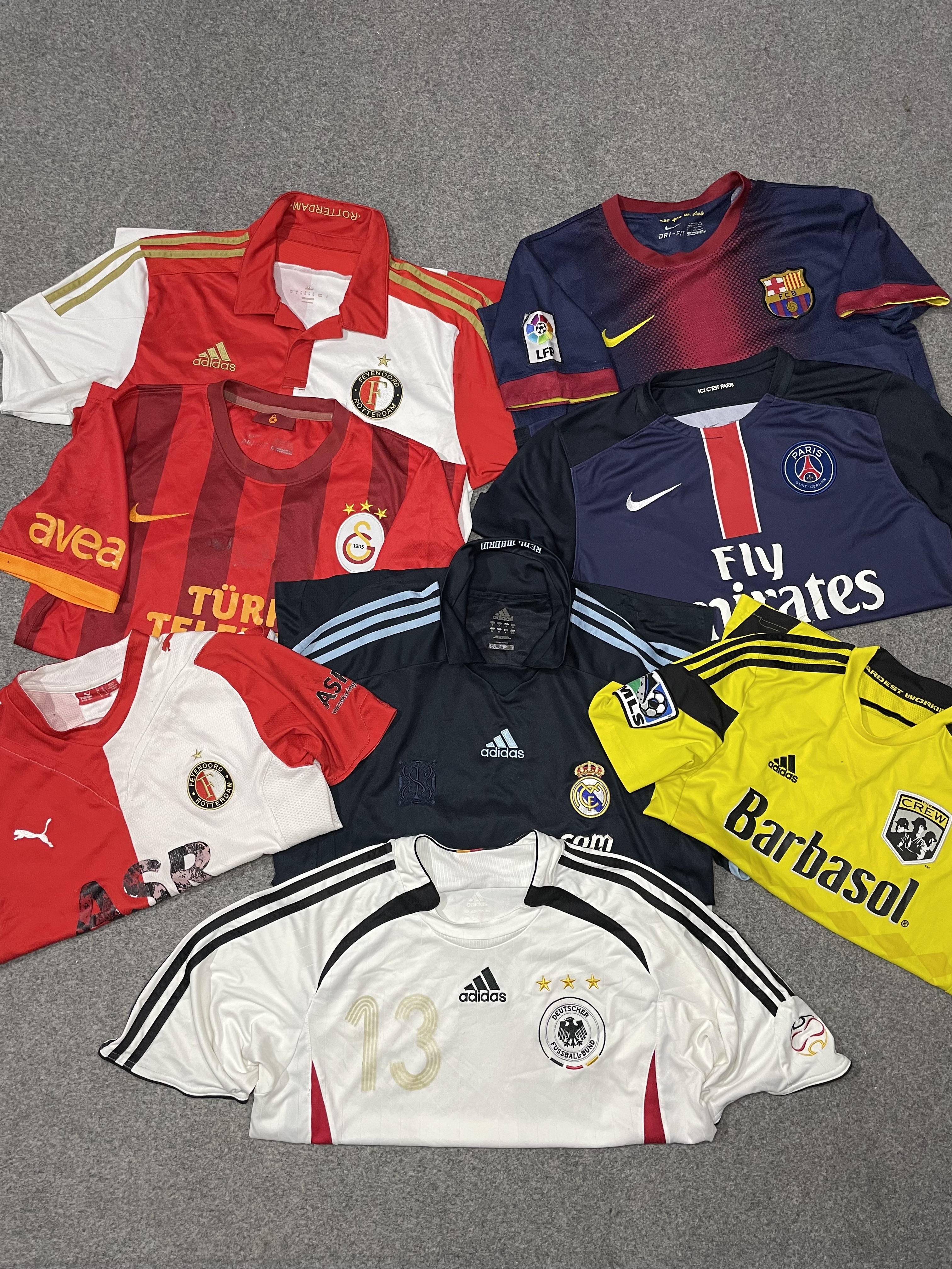 Football club shirts