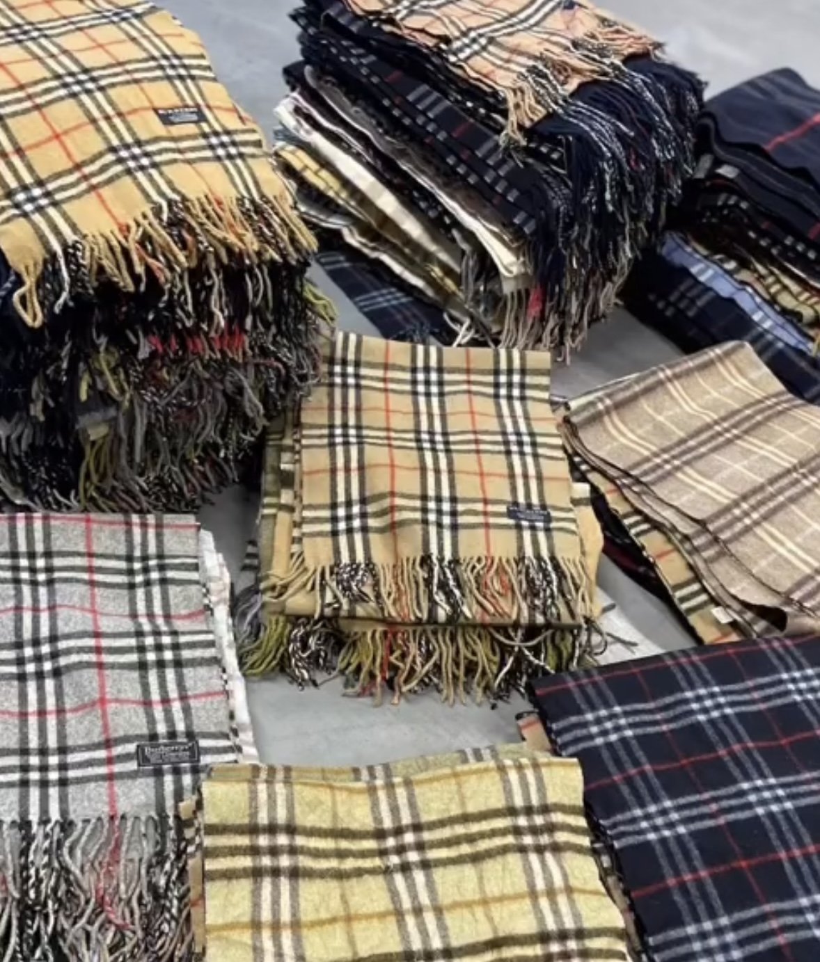 Burberry scarves - 65 pieces