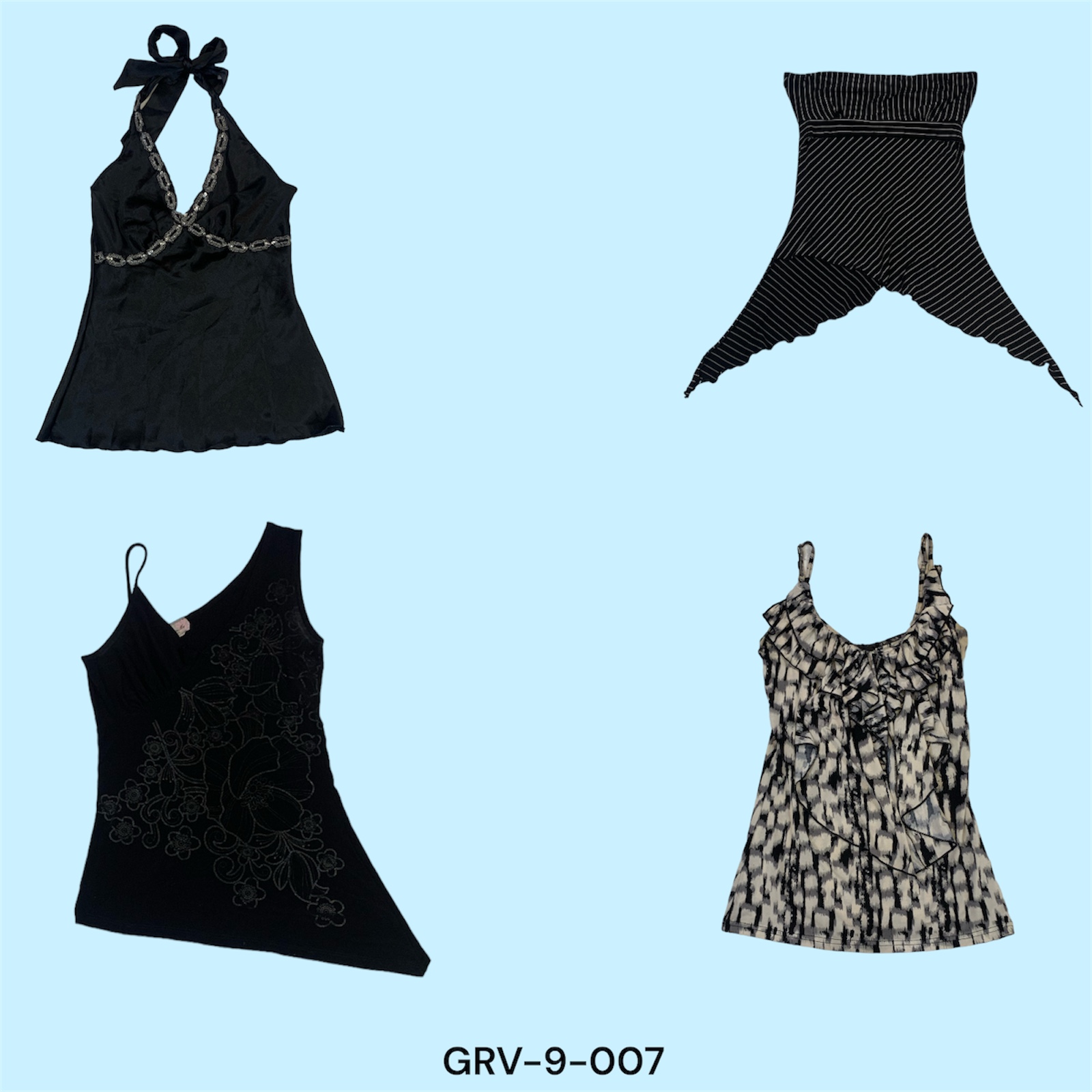 White & Black Cami Tops – Simple, Stylish, and Chic Essentials(grv-9-007)