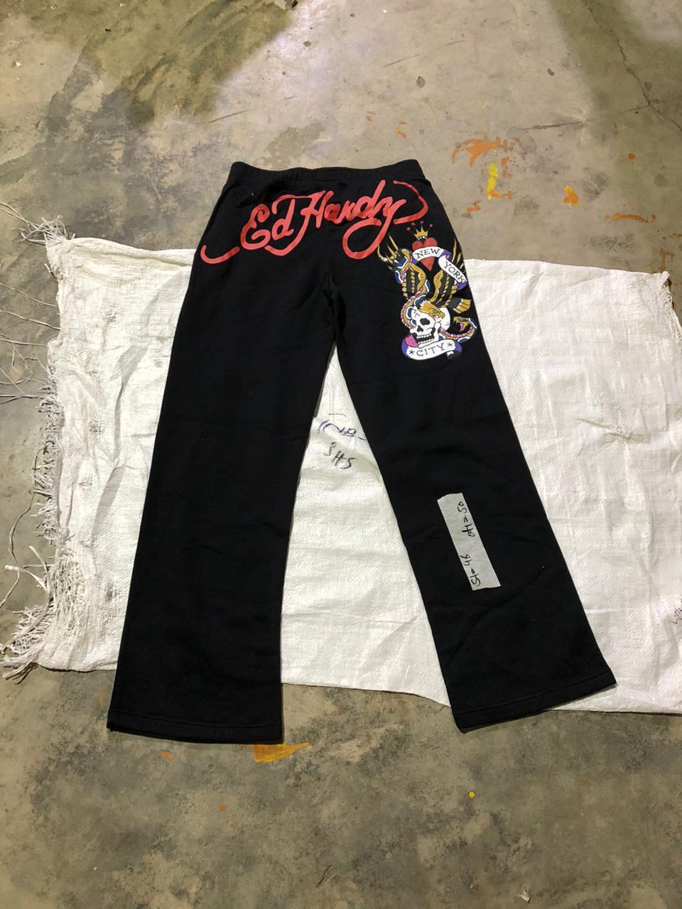 Ladies Y2K ED Hardy flapper Printed trousers/trackpants - 30 pcs