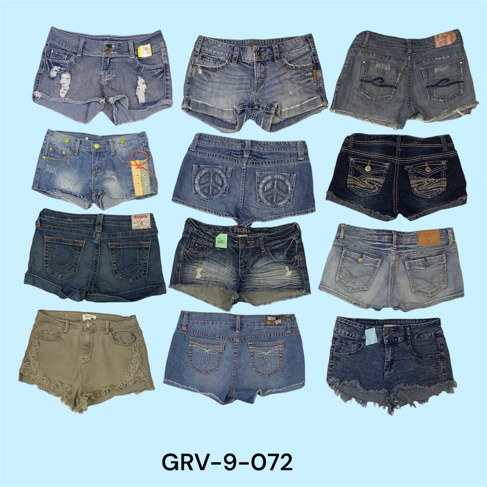 Denim Mini Shorts – Sexy, Sleek, and Ready to Shine(9-072)