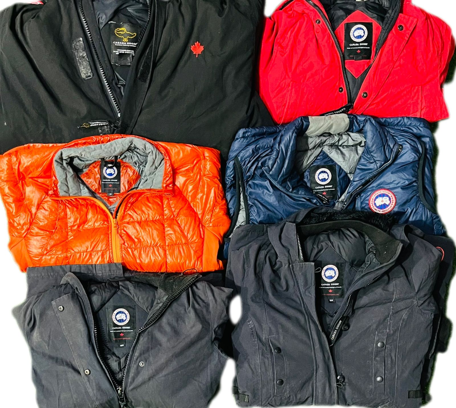 Canada goose puffer jackets 6 pcs