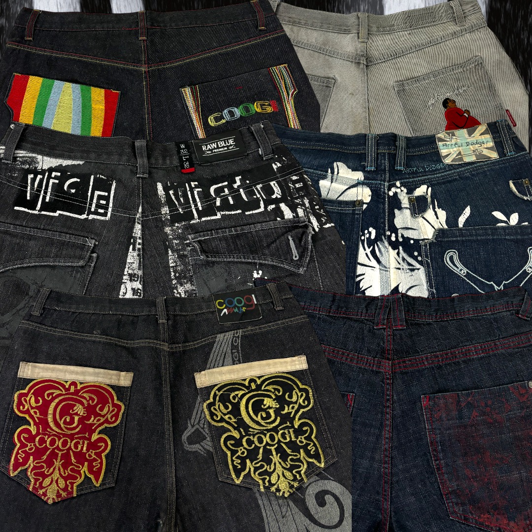 Y2K Hip Hop Baggy Jeans 20 pcs (A48)