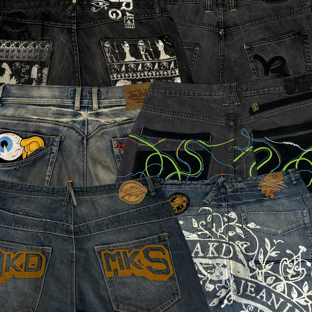 Y2K Hip Hop Baggy Jeans 20 pcs (A49)