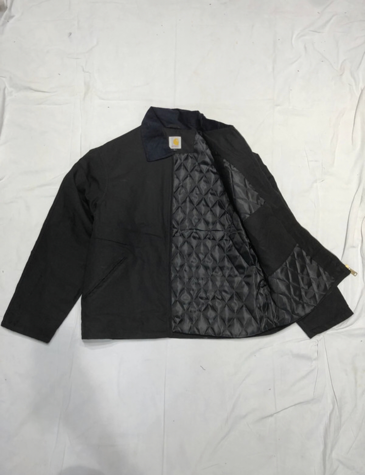 Veste Detroit noire Carhartt de style vintage retravaillée - 15 pièces toutes tailles