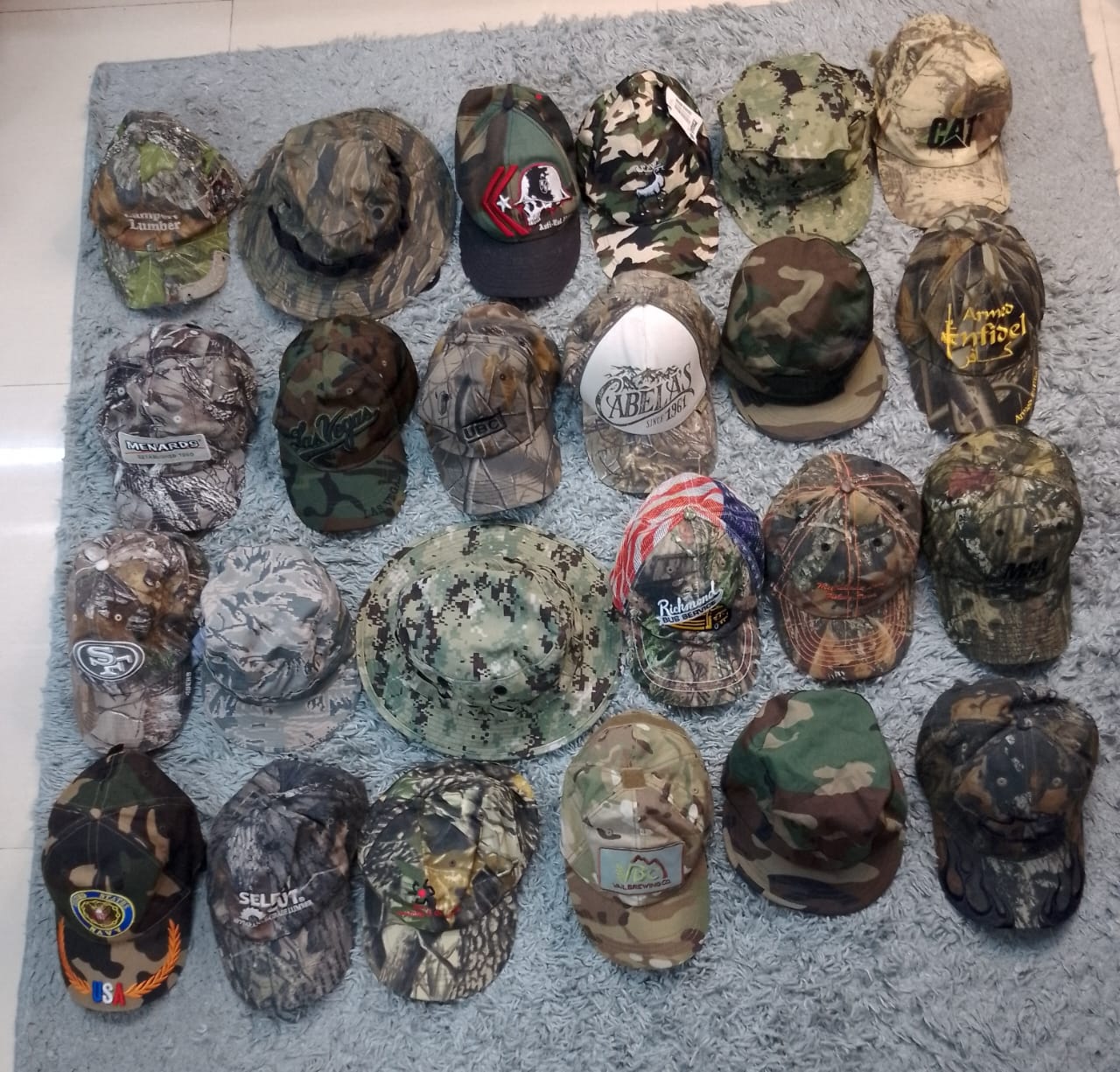 Camo caps