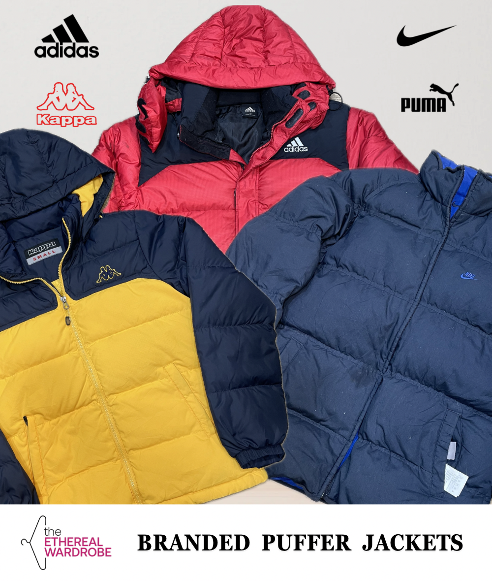 Branded Puffer Jackets including Nike, Adidas & Columbia