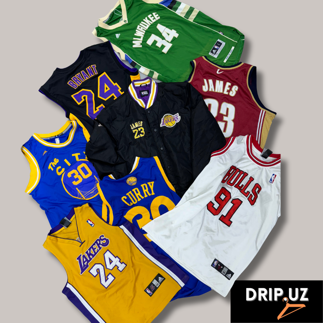 Ensemble de 12 vestes de maillot NBA Bryant Curry