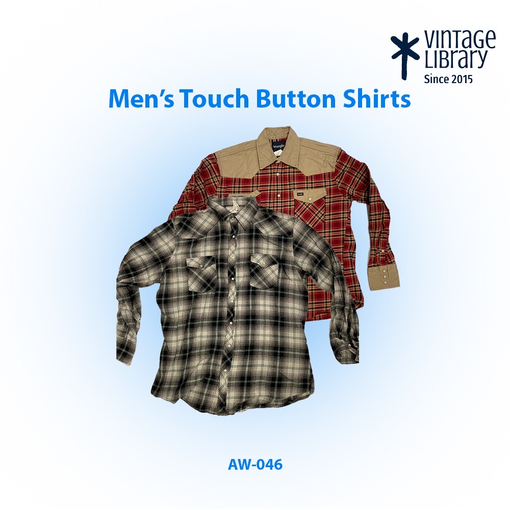 Chemises à bouton tactile pour hommes