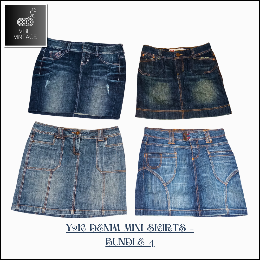 Y2K DENIM MINI SKIRTS - 10 PCS (BUNDLE 4)