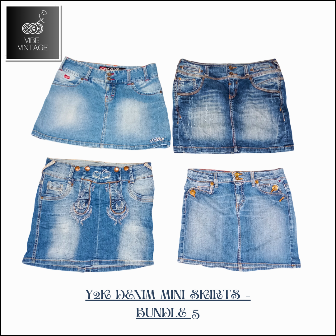 Y2K DENIM MINI SKIRTS - 10 (BUNDLE 5)