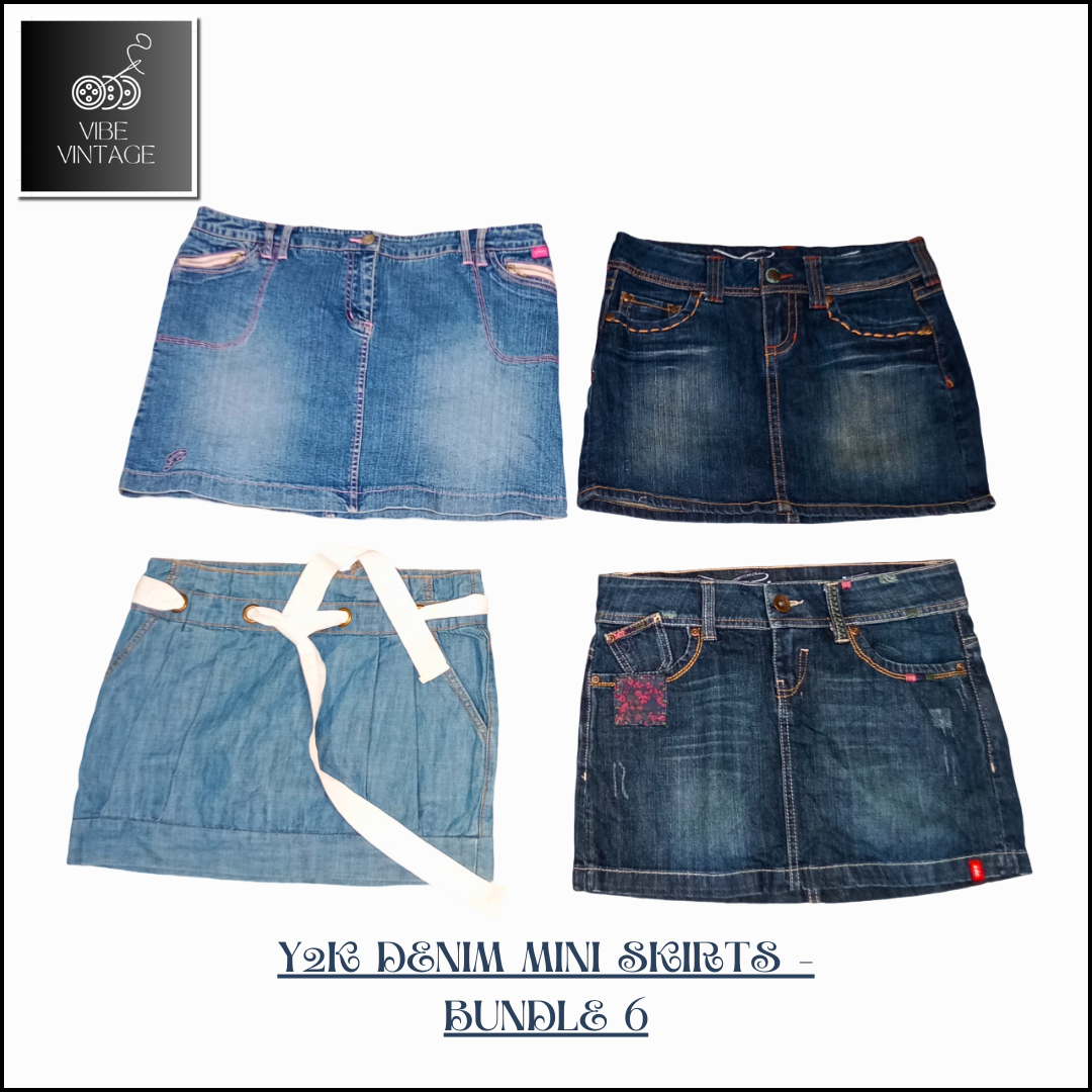 Y2K DENIM MINI SKIRTS - 10 PCS (BUNDLE 6)