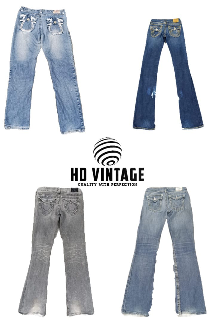 Jean évasé HD313 Ladies Y2K True Religion - 11 pcs