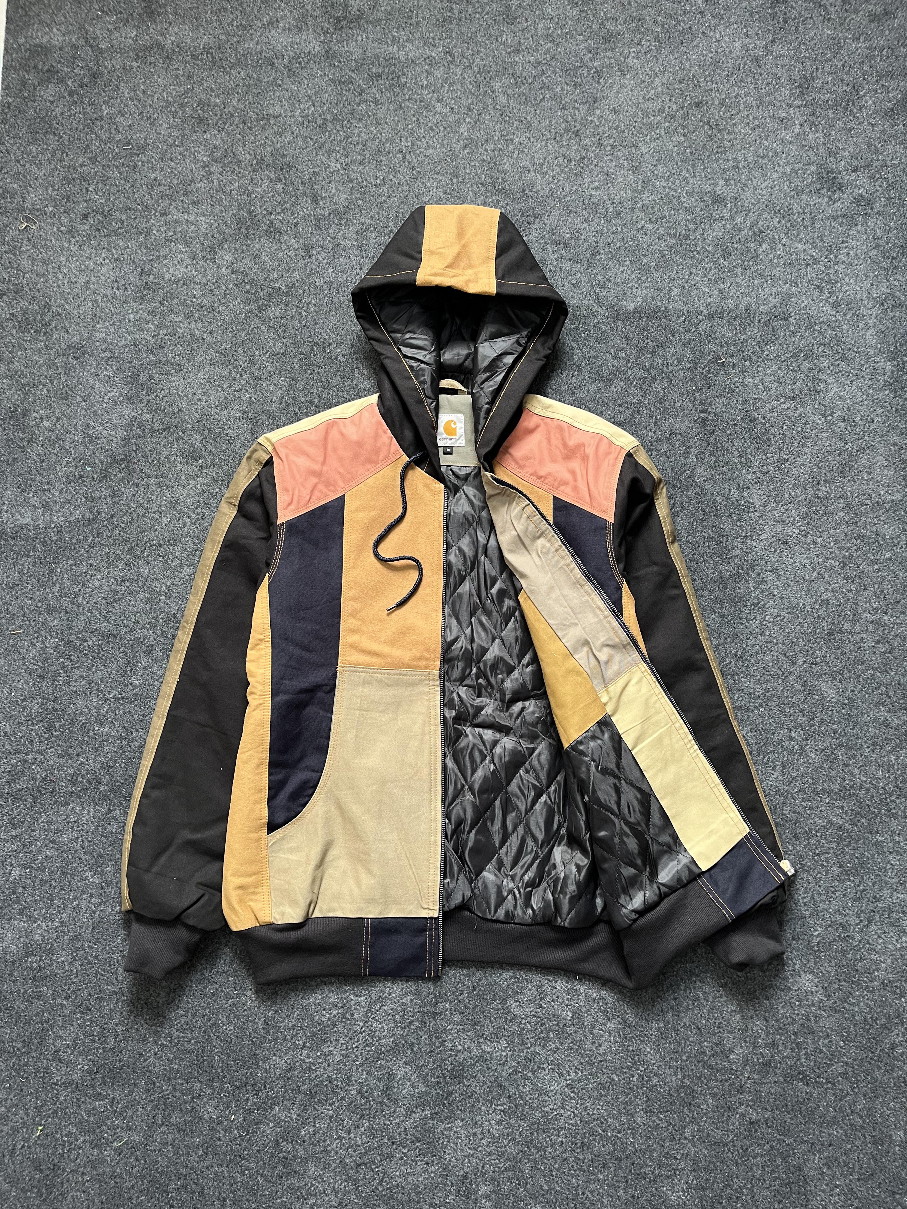 Vintage Carhartt Rework Style Patchwork Hoodies All Sizes - MOQ 15 pcs