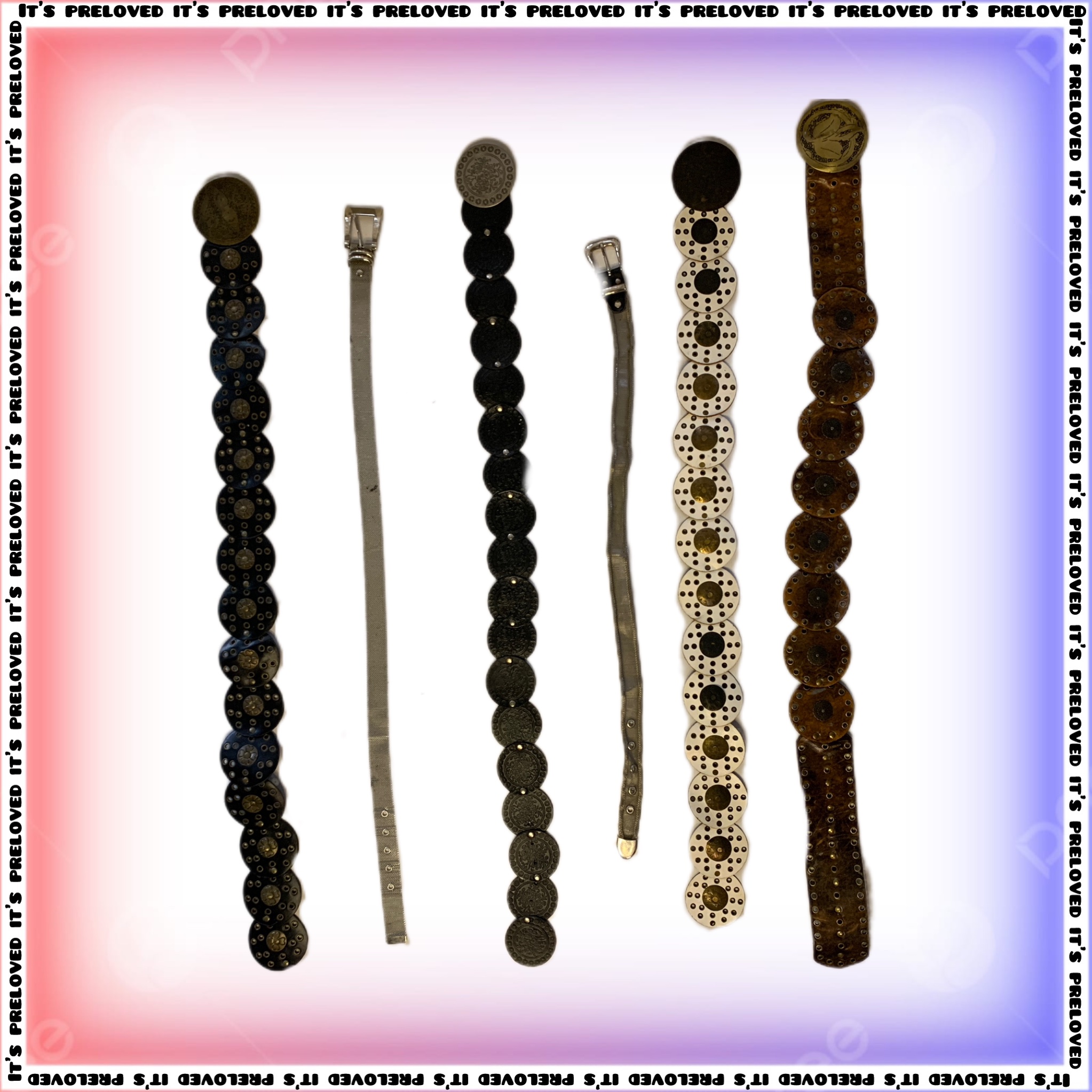 Y2K Maximalist Gold Chain Link Belts (SS-676)