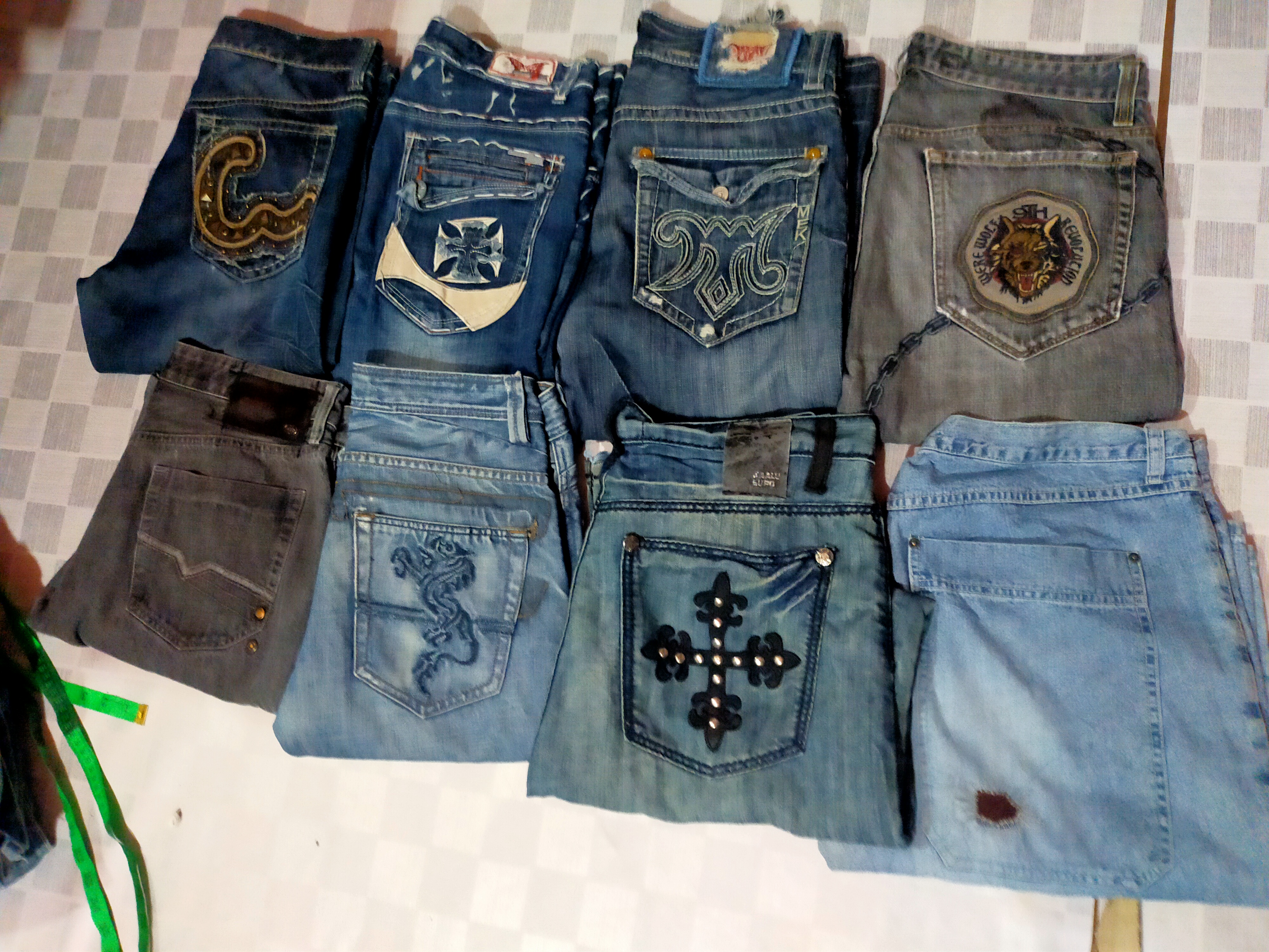 Id 69 ecko unltd baggy et autres marques mixtes total 16 pièces