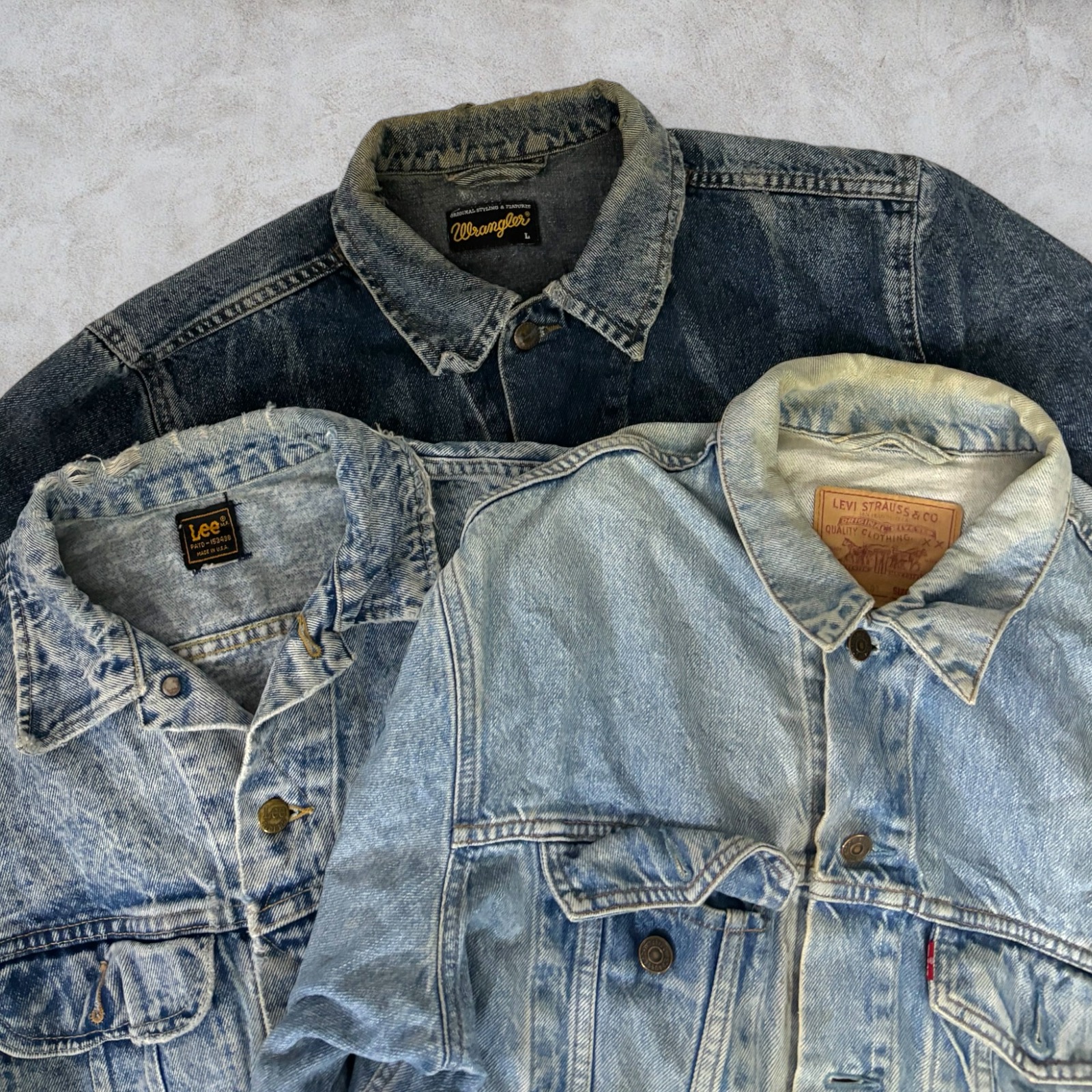 Veste en jean Lee Levi's Wrangler 20 pièces (A60)