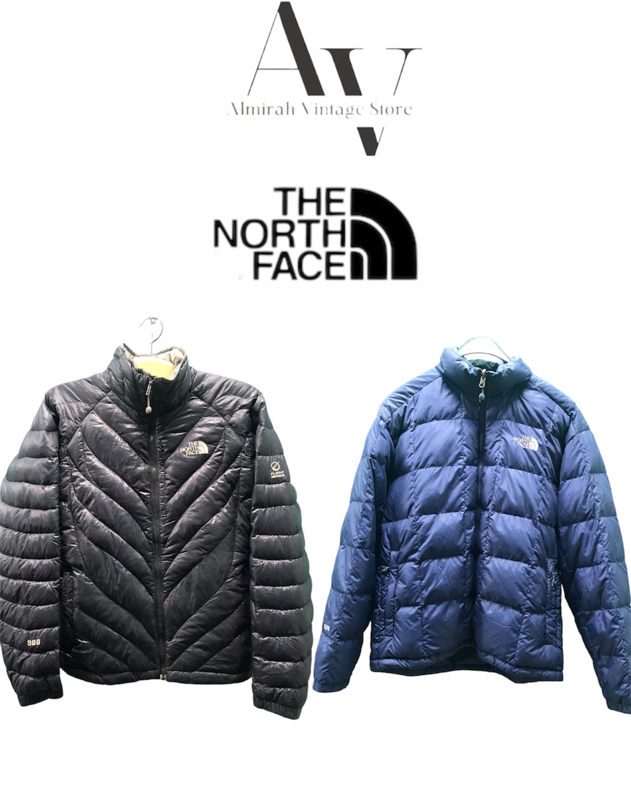 The north face puffers 5 pcs