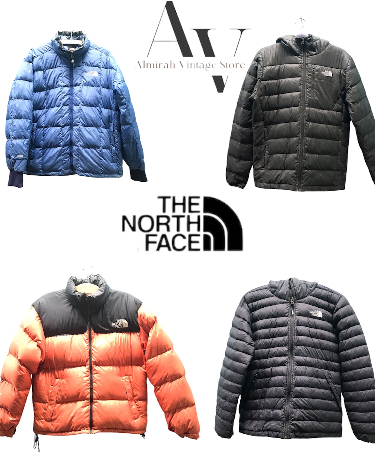 The north face puffers jackets 10 pcs