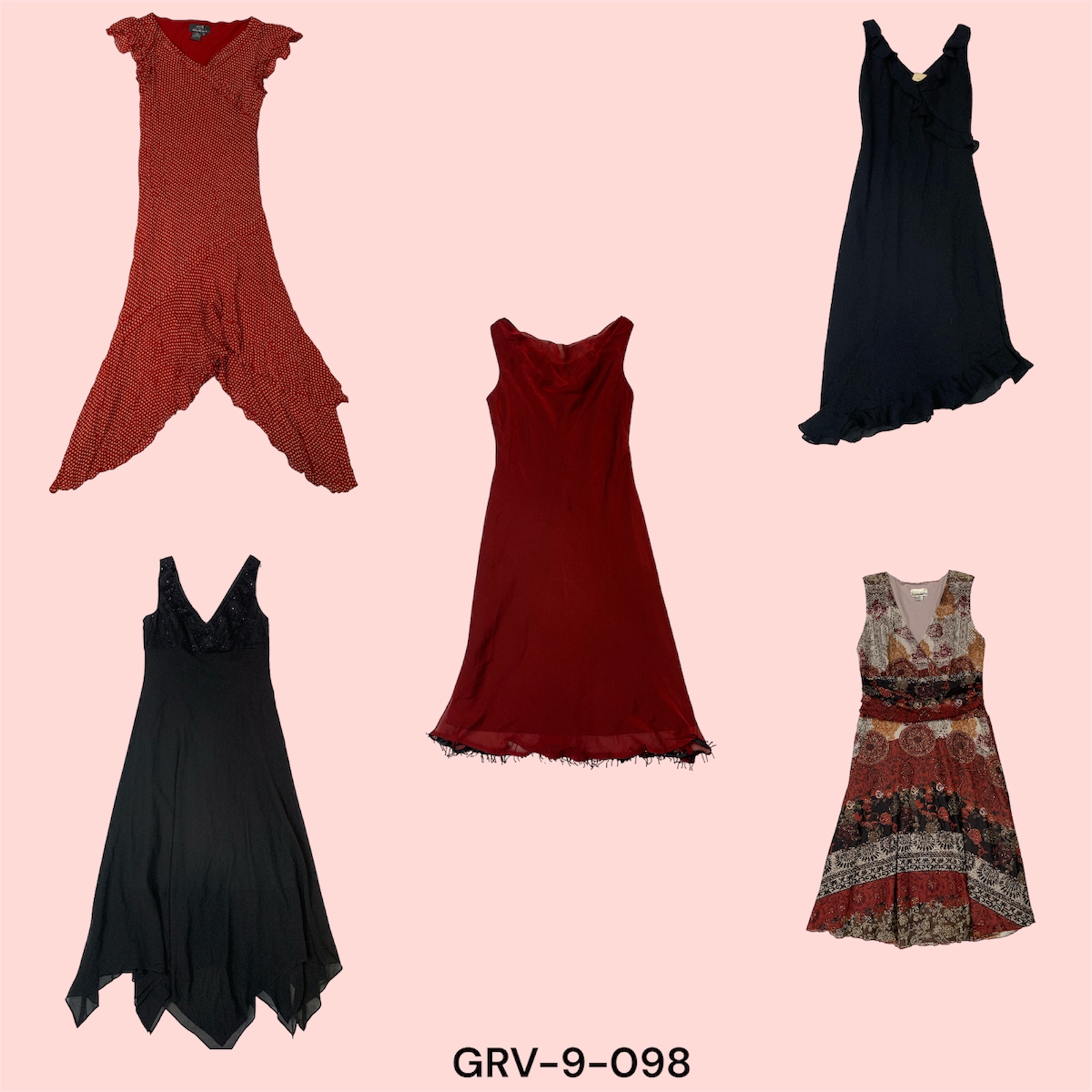 Romantic Y2K Dress – Flowing Poly for a Dreamy Look(9-098)