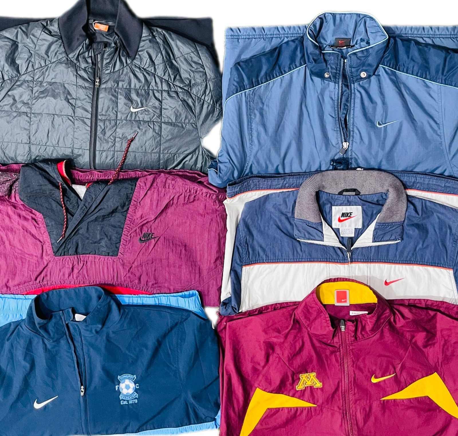 Vestes parachute Nike 11 pièces