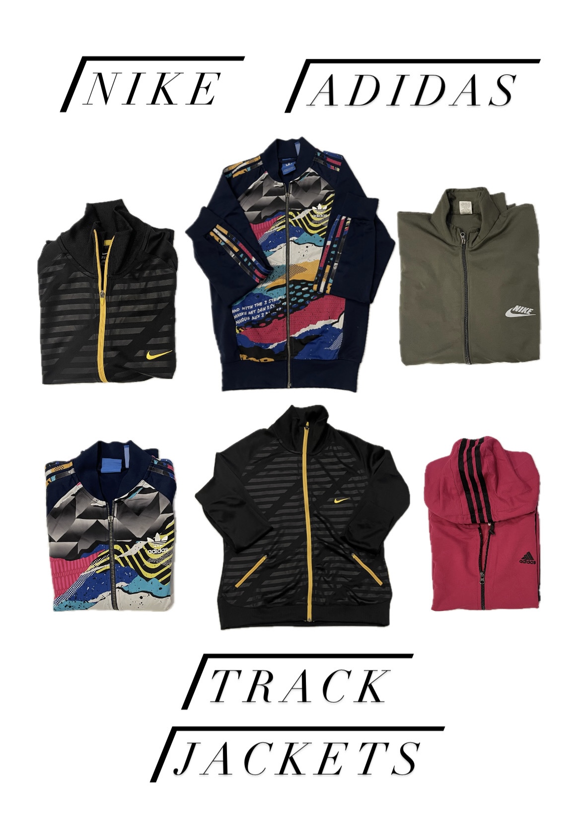 Vestes de piste Nike Adidas