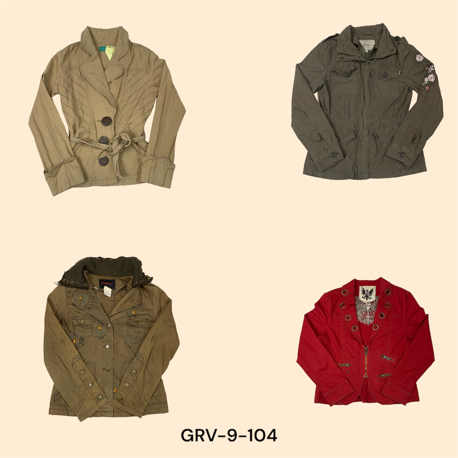 Vestes Cargo en Coton Y2K – Style Robuste avec une Touche Vintage (9-104)