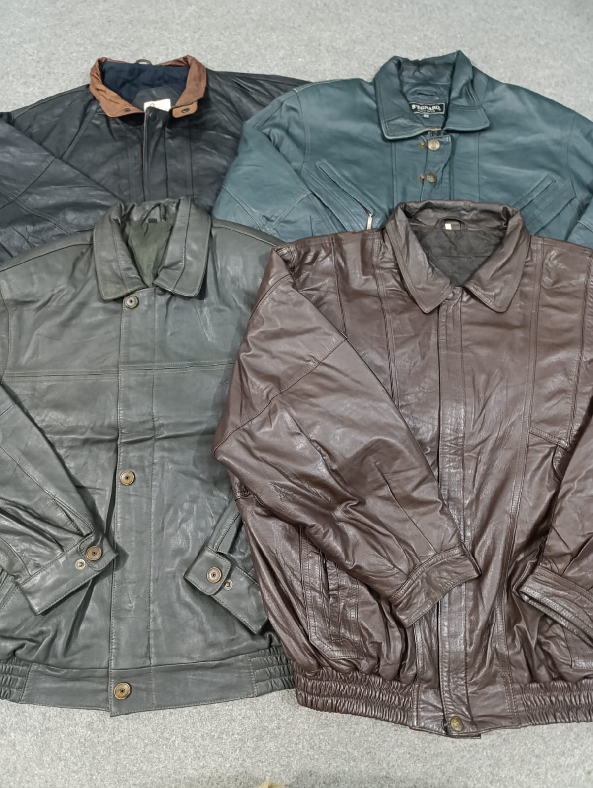 #270 Vestes aviateur en cuir pour hommes -18