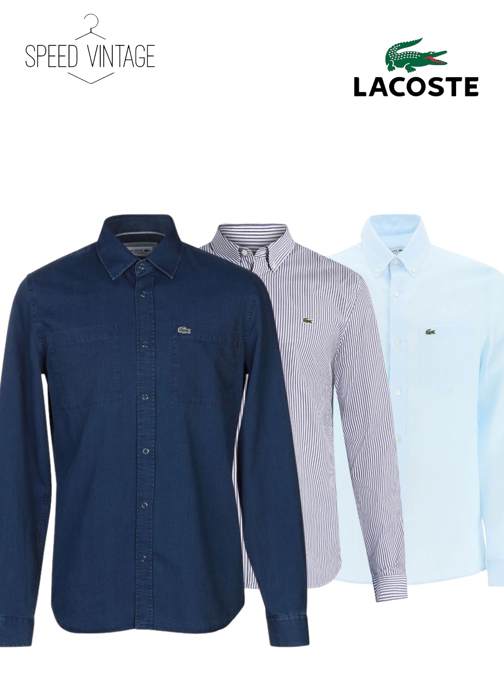 Chemise Lacoste | 18 pièces | AUTHENTIQUE
