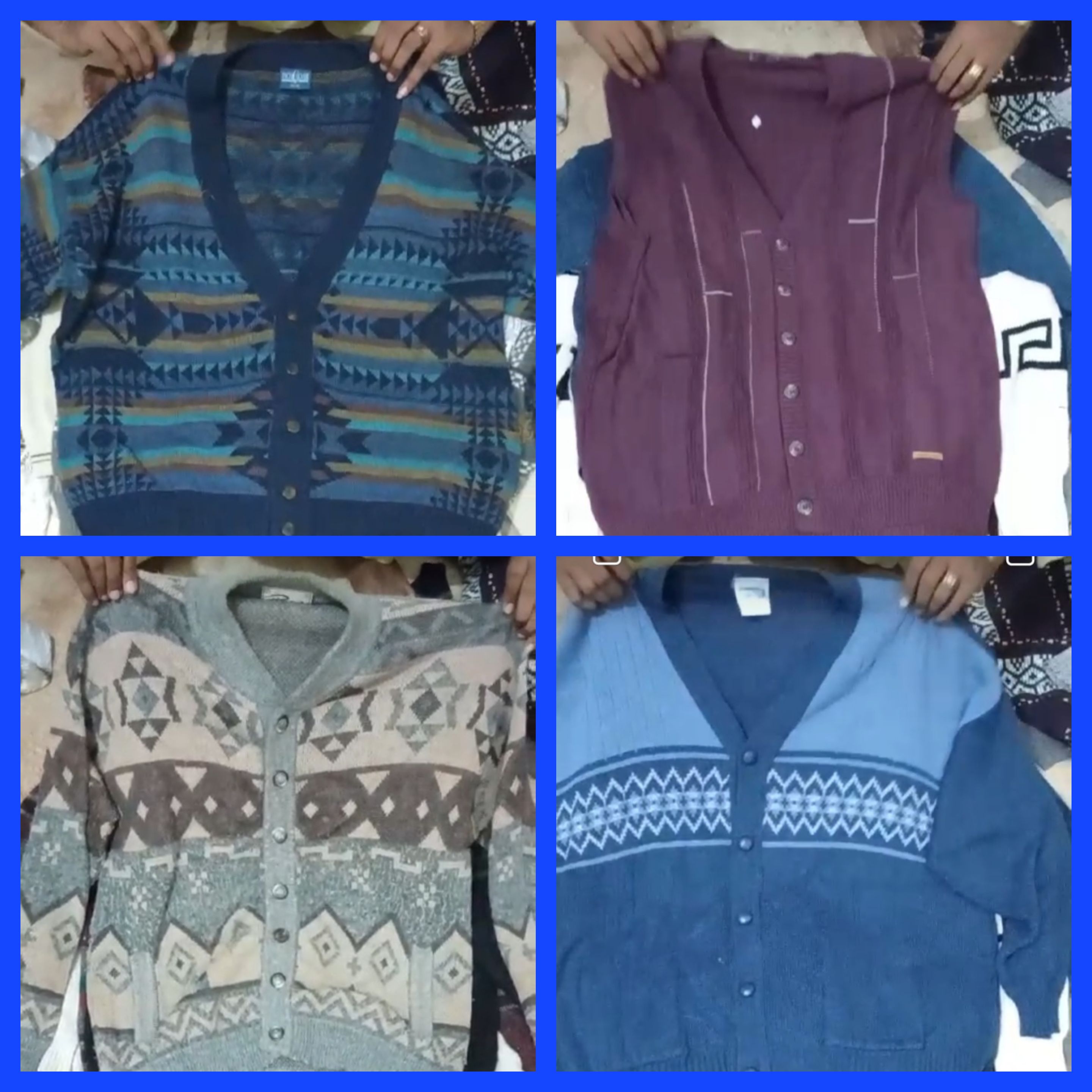 Sweater Cardigan  4and 5 botton Men