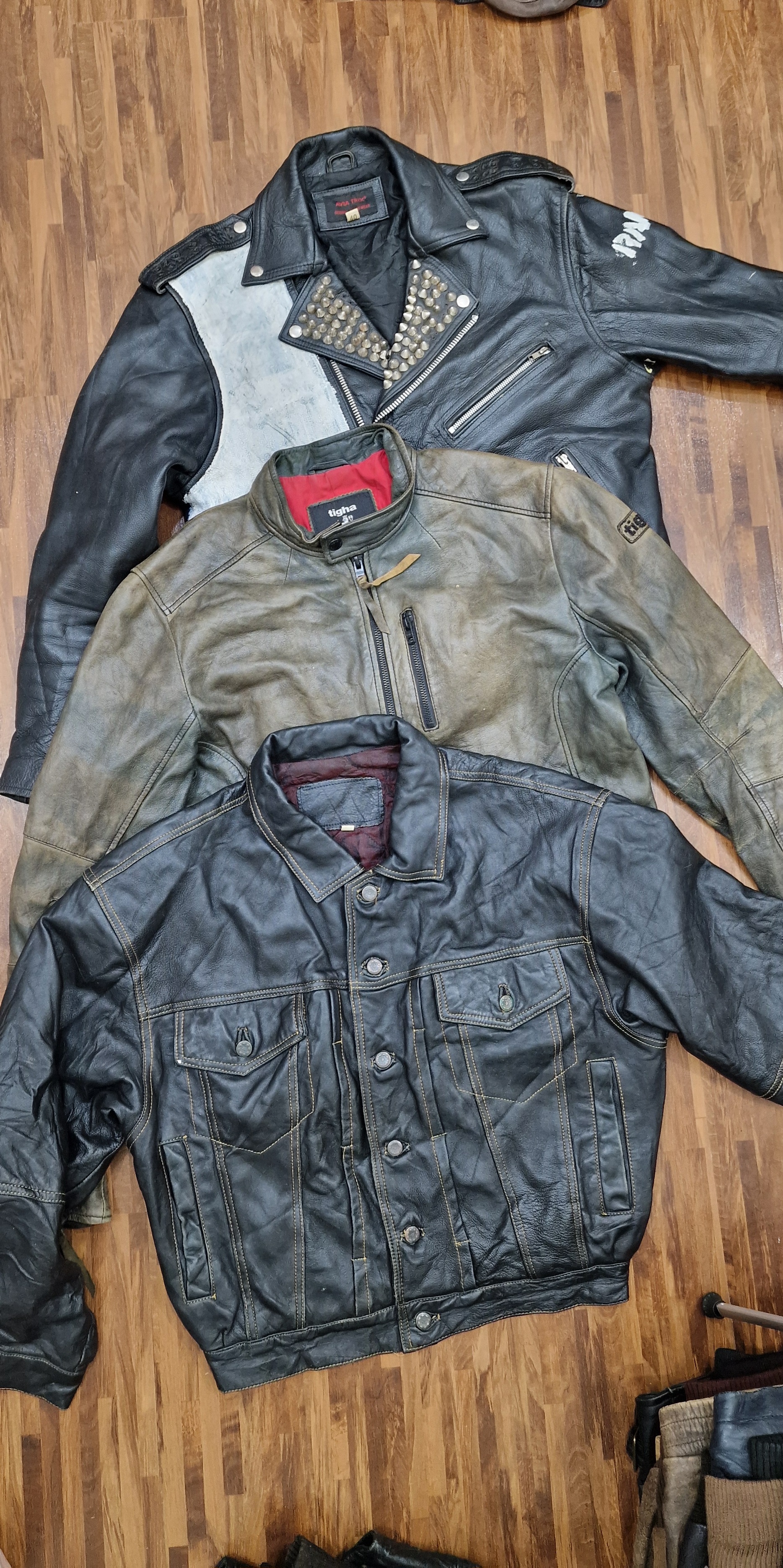 Mens biker leather jackets