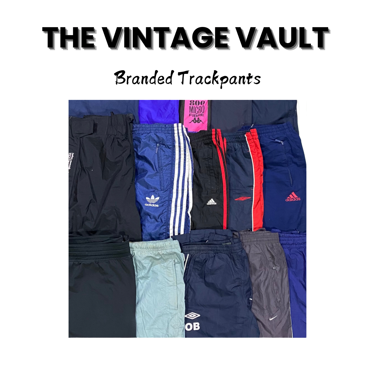 Branded Trackpants 30 pcs including Nike adidas Reebok champion fila Umbro and others