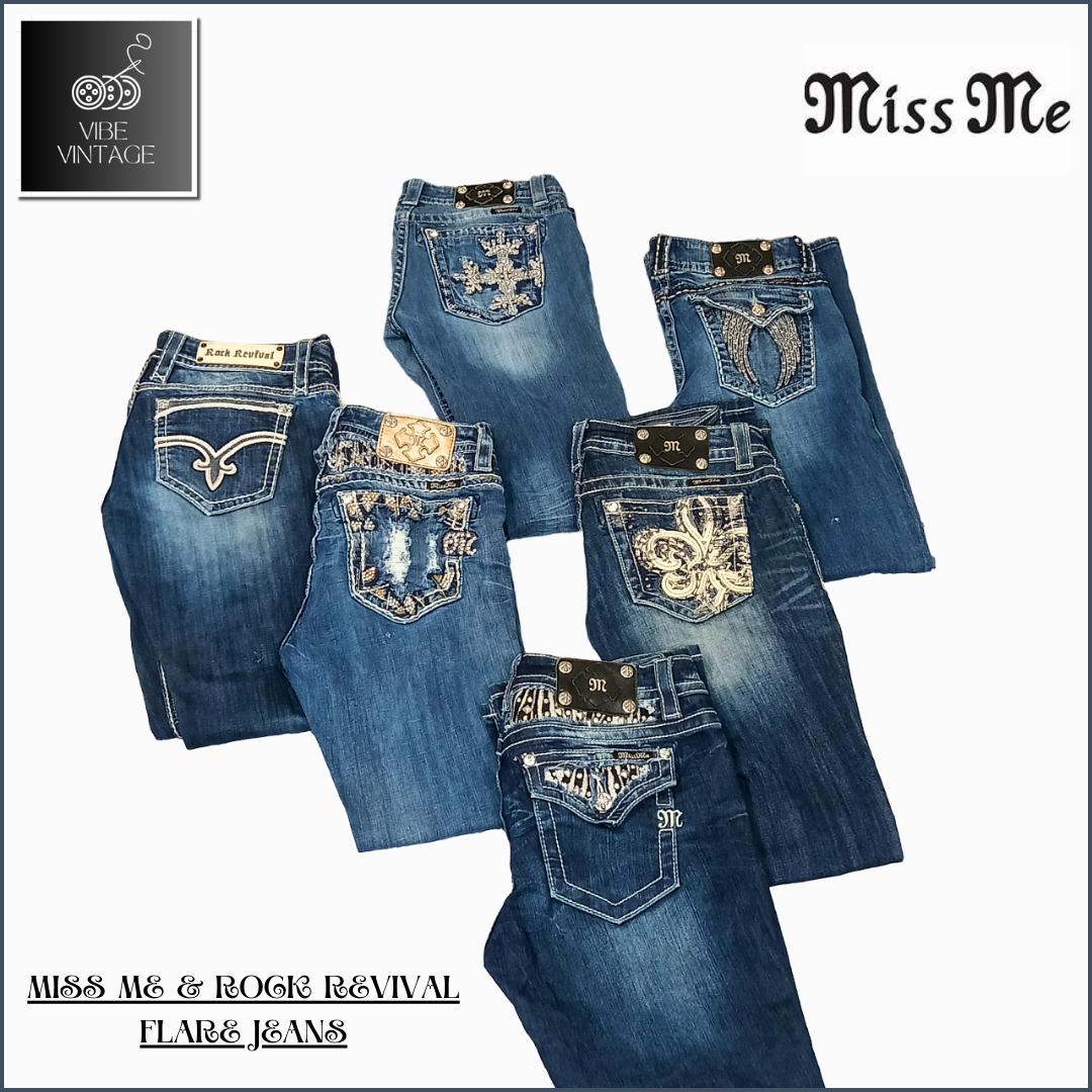 Rock Revival & Miss Me top Jeans Bundle