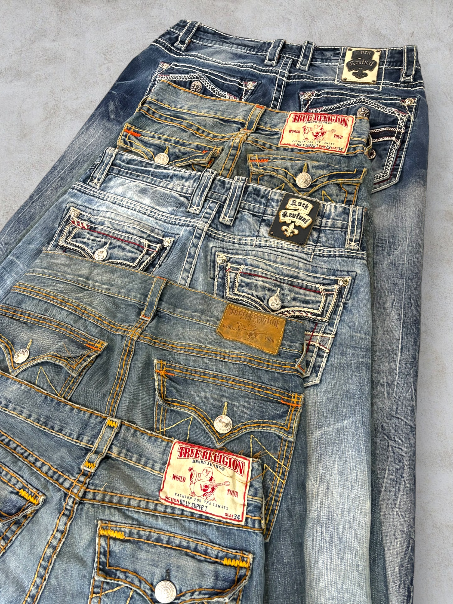 Men's True Religion Rock Revival Jeans 20 Pcs(A65)