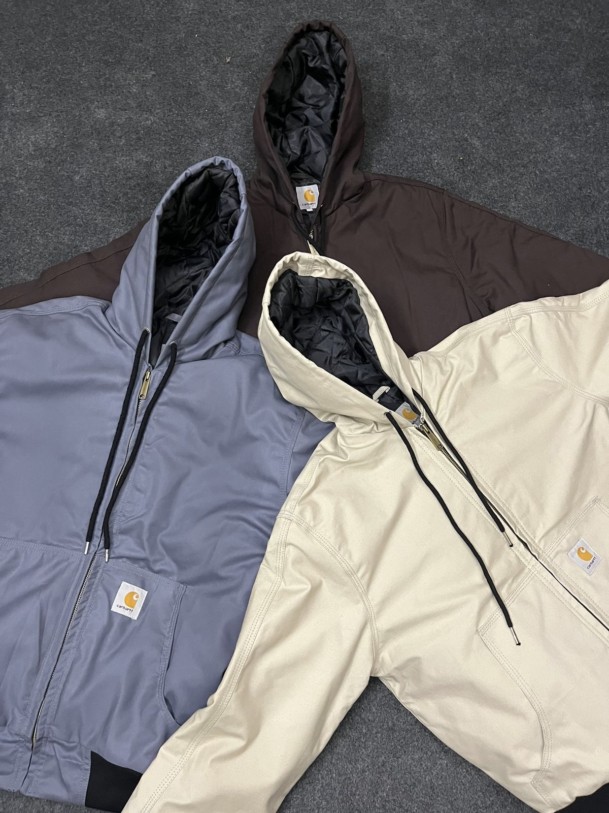 Sweatshirts à capuche style rework Vintage Carhartt Toutes tailles - MOQ 15 pcs