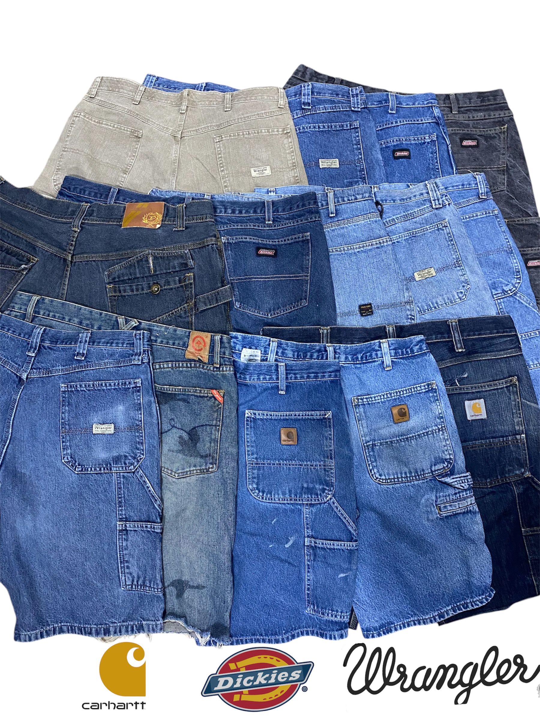 Carhartt,Dickies,Wrangler Shorts 17pc