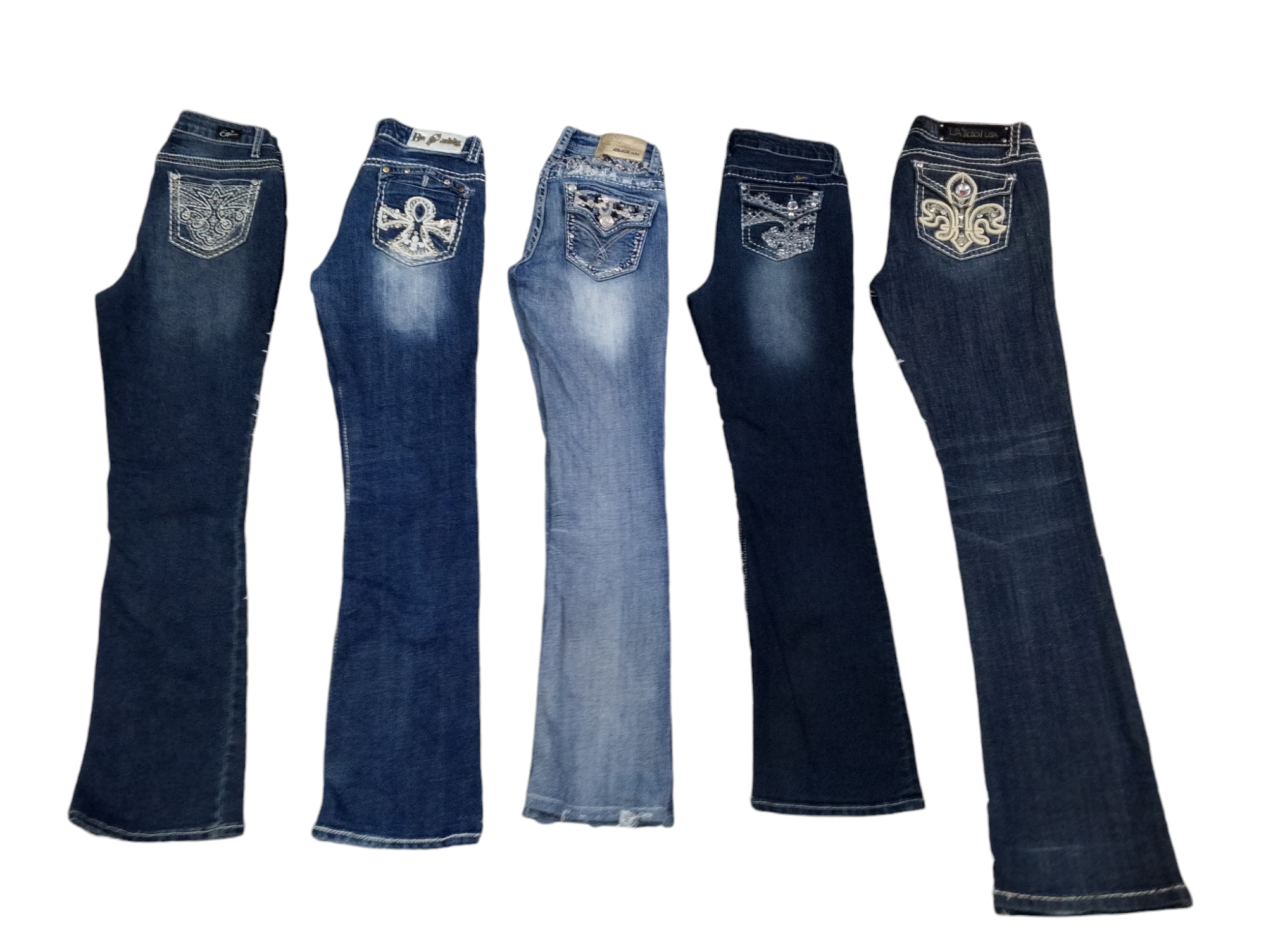 Y2k Classic Flare Leg Jeans - 12 Stück - 26/9/24